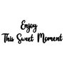 Wallity Enjoy This Sweet Moment Escultura de pared en Negro